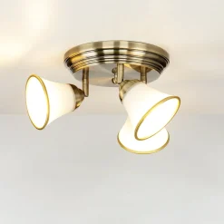 Easylight Jugendstil Deckenlampe 3xE14 Ø40cm drehbar GRANDO* Glaslampen|Jugendstil Lampen