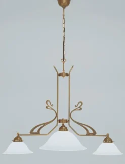 Berliner Messingleuchten Jugendstil Hängeleuchte* Hängelampen|Jugendstil Lampen