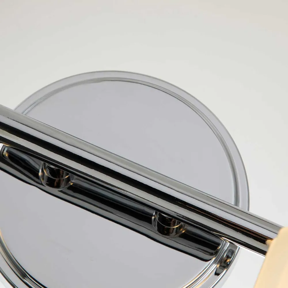 Discount Elstead Jugendstil Lampe Bad LED G9 B: 35,7 cm Chrom Weiß IP44