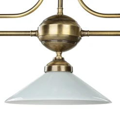 Best Giovanni Battista Jugendstil Profi Billardtischlampe E27 Weiß Esszimmer