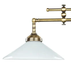 Best Giovanni Battista Jugendstil Profi Billardtischlampe E27 Weiß Esszimmer