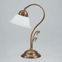 Berliner Messingleuchten Jugendstil Tischleuchte aus Berliner Messing Q6* Tischlampen|Schlafzimmer Lampen