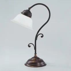 Berliner Messingleuchten Jugendstil Tischleuchte echt Antik Messing Q5