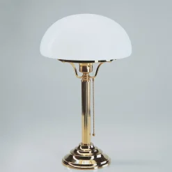 Berliner Messingleuchten Jugendstil Tischleuchte poliertes Messing Z1* Metall Lampen|Messinglampen