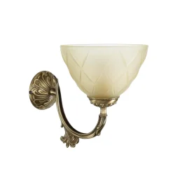 Giovanni Battista Jugendstil Wandleuchte E14 Elisa* Glaslampen|Metall Lampen