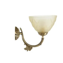 Giovanni Battista Jugendstil Wandleuchte E14 Elisa* Glaslampen|Metall Lampen