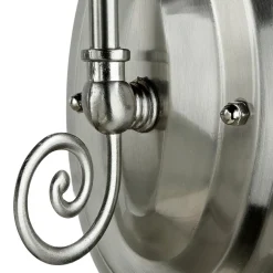 Online Easylight Jugendstil Wandleuchte E27 mit Glasschirm Silbern