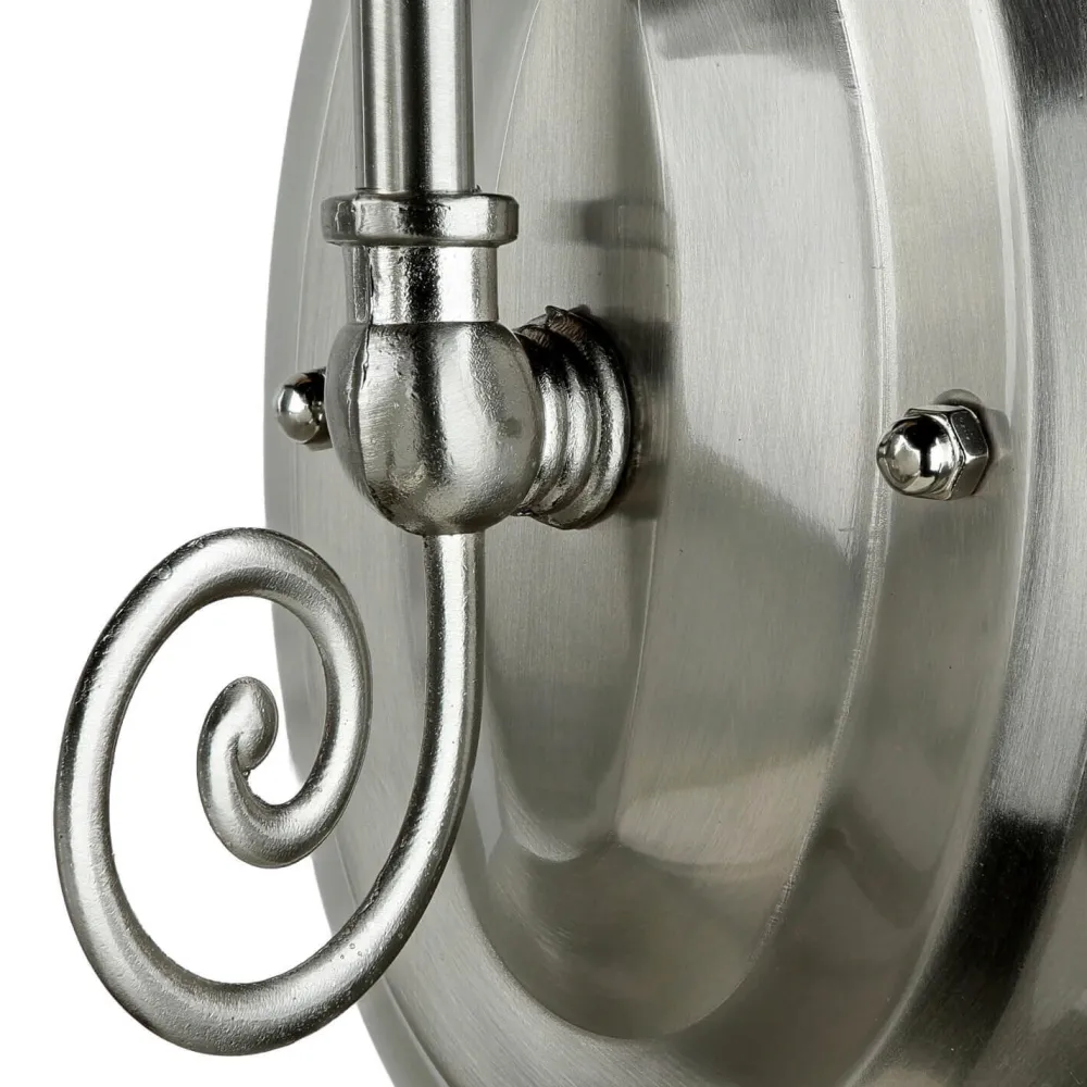 Online Easylight Jugendstil Wandleuchte E27 mit Glasschirm Silbern