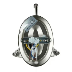 Online Easylight Jugendstil Wandleuchte E27 mit Glasschirm Silbern