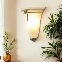 Searchlight Jugendstil Wandleuchte Wandlampe Bronze* Wandleuchten|Flurlampen