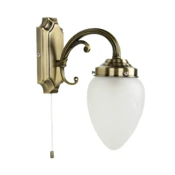 Easylight Jugendstil Wandleuchte Wandlampe Zugschalter E14 MAYA* Glaslampen|Jugendstil Lampen