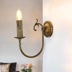 Best Giovanni Battista Jugendstil Wandleuchter E14 Petalo