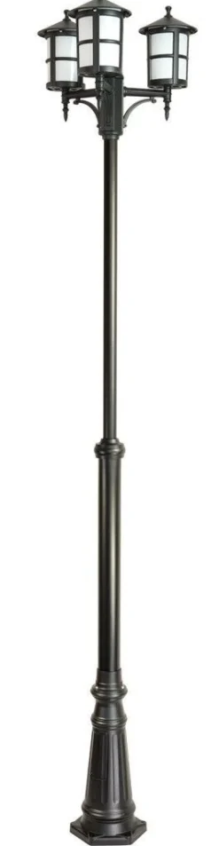 SU-MA Kandelaber Garten 1,8-2,8m Rustikal 3x E27* Außenleuchten Antik|Gartenlaternen