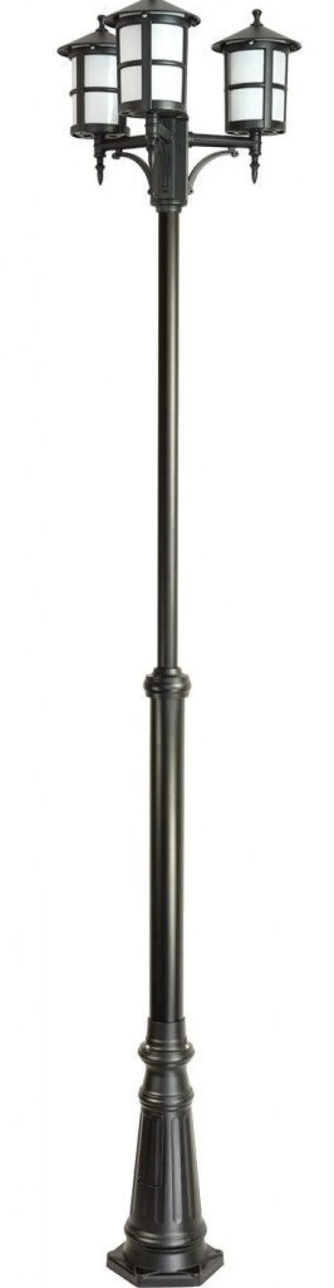 SU-MA Kandelaber Garten 1,8-2,8m Rustikal 3x E27* Außenleuchten Antik|Gartenlaternen