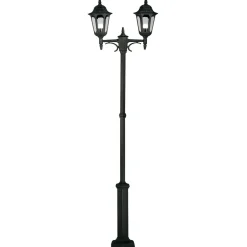 Elstead Kandelaber Garten Schwarz Aluminium 228cm Rustikal* Außenleuchten Antik|Gartenlaternen