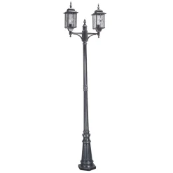 Elstead Kandelaber in Schwarz Silber H:228,5cm Vintage* Außenleuchten Antik|Gartenlaternen