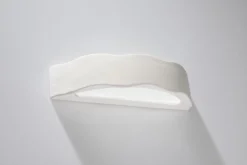 Sollux Keramik Wandleuchte Weiß bemalbar Up Down* Wandleuchten|Flurlampen