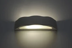 Sollux Keramik Wandleuchte Weiß bemalbar Up Down* Wandleuchten|Flurlampen