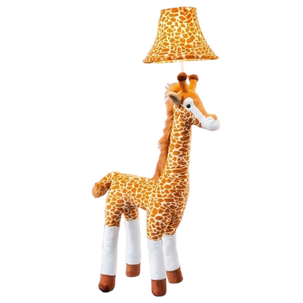 New Happy Lamps Kinderleuchte Giraffe 126 cm Braun Beige Weiß vegan LED