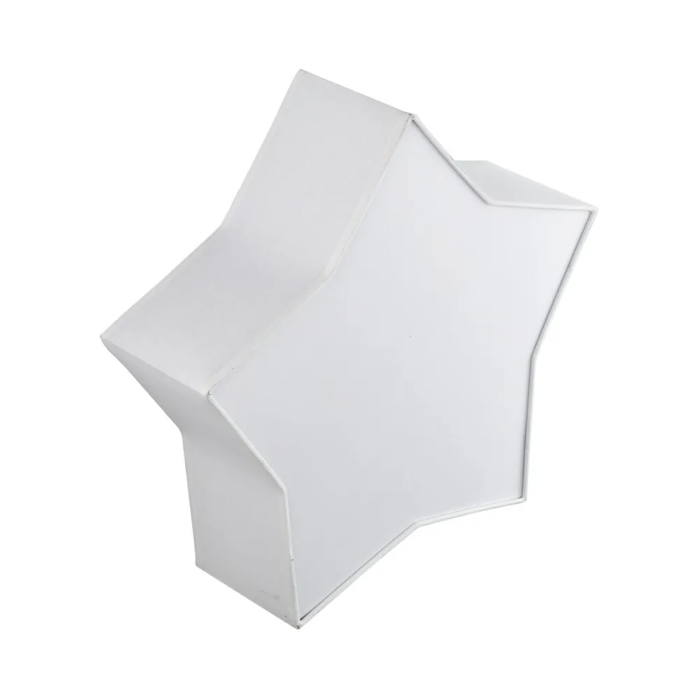 TK Lighting Kinderzimmerlampe Weiß Stern L: 45 cm Stoff Weiß 2x E27 Decke*Kinder Deckenleuchten|Kinderzimmerlampen
