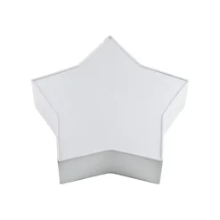 TK Lighting Kinderzimmerlampe Weiß Stern L: 45 cm Stoff Weiß 2x E27 Decke*Kinder Deckenleuchten|Kinderzimmerlampen