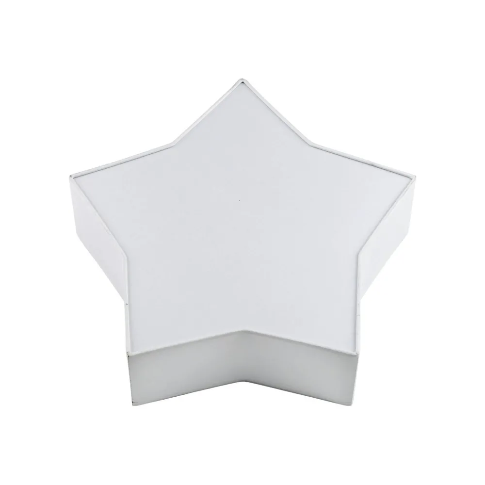 TK Lighting Kinderzimmerlampe Weiß Stern L: 45 cm Stoff Weiß 2x E27 Decke*Kinder Deckenleuchten|Kinderzimmerlampen