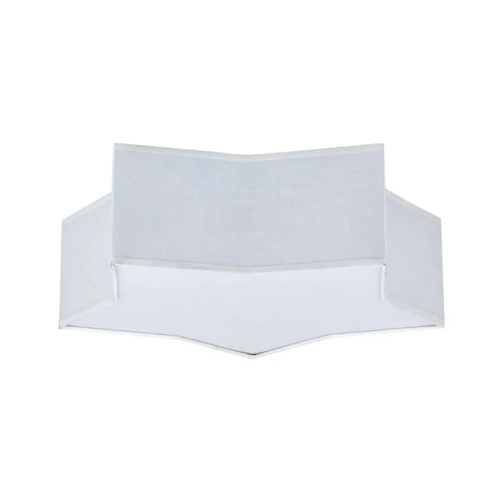 TK Lighting Kinderzimmerlampe Weiß Stern L: 45 cm Stoff Weiß 2x E27 Decke*Kinder Deckenleuchten|Kinderzimmerlampen