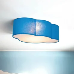 Sale TK Lighting Kinderzimmerlampe WOLKI Blau Decke Wolkenlampe