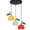 Best Luminex Kinderzimmerleuchte Bunt Apfel Ø 42 cm 3x E27 Metall