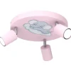 Online Luminex Kinderzimmerleuchte Decke 3x GU10 Ø 30 cm Metall Rosa