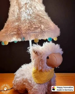 Happy Lamps Kinderzimmerleuchte LED 48 cm hoch Alpaka vegan niedlich*Kinder Wohnzimmerlampen|Kinderzimmerlampen