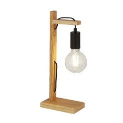 Searchlight Kinderzimmerleuchte Tisch Natur Schwarz E27 42,5 cm*Kinder Kinderzimmerlampen|Kinderlampen