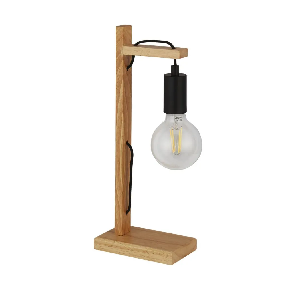 Searchlight Kinderzimmerleuchte Tisch Natur Schwarz E27 42,5 cm*Kinder Kinderzimmerlampen|Kinderlampen