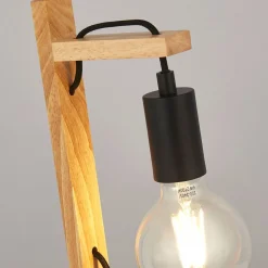 Searchlight Kinderzimmerleuchte Tisch Natur Schwarz E27 42,5 cm*Kinder Kinderzimmerlampen|Kinderlampen