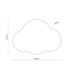 TK Lighting Kinderzimmerleuchte Wand Weiß 2x G9 Metall Wolke indirekt*Kinder Kinderzimmerlampen|Kinderlampen