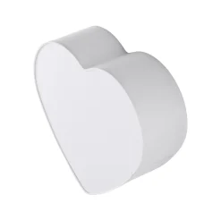 TK Lighting Kinderzimmerleuchte Weiß L: 42 cm Stoff 2x E27 Herz*Kinder Deckenleuchten|Kinderzimmerlampen