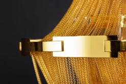 Invicta Interior Klassische Hängelampe Metall in Gold Ø70 cm E14 elegant* Hängelampen|Bürolampen