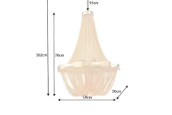 Invicta Interior Klassische Hängelampe Metall in Gold Ø70 cm E14 elegant* Hängelampen|Bürolampen