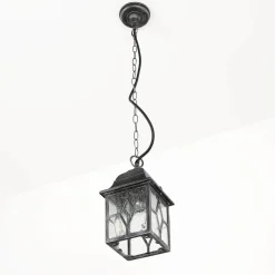 Searchlight Klassische Pendelleuchte in antik silber* Außenleuchten Antik|Gartenlaternen