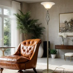 Searchlight Klassische Stehleuchte* Glaslampen|Stehlampen