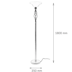 Searchlight Klassische Stehleuchte* Glaslampen|Stehlampen