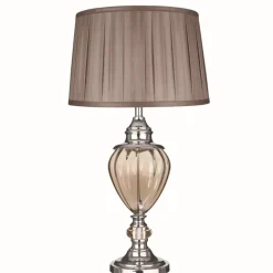 Searchlight Klassische Tischleuchte E27 in Zart-Orange* Schlafzimmer Lampen|Glaslampen