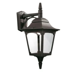 Elstead Klassische Wandleuchte FRANKIE Schwarz Rustikal Hof