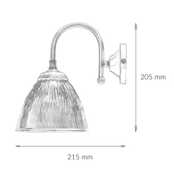 Giovanni Battista Klassische Wandleuchte Wandlampe E14 Vetro* Wandleuchten|Esszimmer Lampen