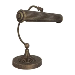 Giovanni Battista Klavierleuchte Messing H: 31,5 cm schwenkbar in Bronze antik* Tischlampen|Bürolampen