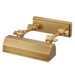 Outlet Elstead Kleine Bilderlampe in Messing antik verstellbar