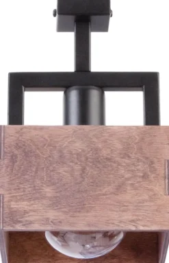 Clearance Sigma Kleine Deckenlampe Metall Holz B:16 cm E27 gemütlich