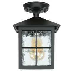 Elstead Kleine Deckenleuchte HAROLD außen Schwarz Rustikal* Rustikale Lampen|Vintage Lampen
