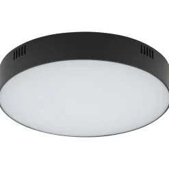 Discount Nowodvorski Kleine Deckenleuchte LED Ø 21 cm rund Schwarz innen