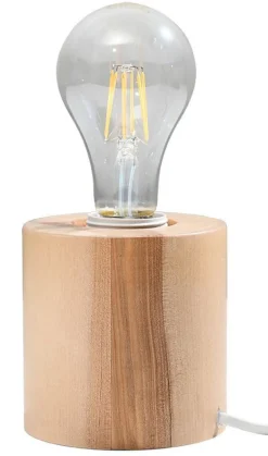 Sale Sollux Kleine Holzlampe rund Ø10cm H:10cm für E27 dekorativ
